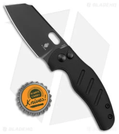 Kizer Vanguard Mini Sheepdog C01C Button Lock Knife Black Aluminum (2.6" Black) -Kizer Store Kizer Mini Sheepdog C01C Button Lock Black Aluminum Black BHQ 179151 jr bottlecap