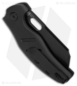 Kizer Vanguard Mini Sheepdog C01C Button Lock Knife Black Aluminum (2.6" Black) -Kizer Store Kizer Mini Sheepdog C01C Button Lock Black Aluminum Black BHQ 179151 jr side