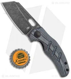 Kizer Mini Sheepdog C01C Liner Lock Black Linen Micarta (2.6" Black SW) V3488C5 -Kizer Store Kizer Mini Sheepdog C01C FL Black Micarta Black BHQ 121153 jr bottlecap