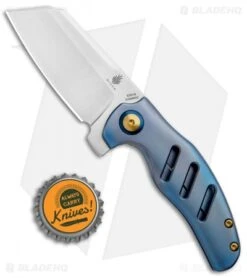 Kizer Mini Sheepdog C01C Frame Lock Flipper Knife Blue Titanium (2.6" Satin) 8 Kizer Mini Sheepdog C01C Frame Lock Flipper Knife Blue Titanium (2.6" Satin) -Kizer Store Kizer Mini Sheepdog C01C FL Blue Ti Satin Ki3488A2 BHQ 93980 jr bottlecap