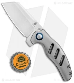 Kizer Mini Sheepdog C01C Frame Lock Flipper Knife Titanium (2.6" Satin) -Kizer Store Kizer Mini Sheepdog C01C FL Ti Satin Ki3488A1 BHQ 93979 jr bottlecap