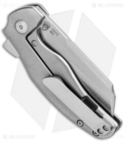 Kizer Mini Sheepdog C01C Frame Lock Flipper Knife Titanium (2.6" Satin) -Kizer Store Kizer Mini Sheepdog C01C FL Ti Satin Ki3488A1 BHQ 93979 jr side