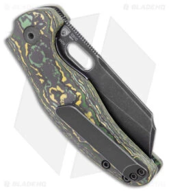 Kizer Mini Sheepdog C01C Liner Lock Black/Yellow FatCarbon (2.6" Black 20CV) -Kizer Store Kizer Mini Sheepdog C01C LL Black Yellow FatCarbon Black SW BHQ 175939 jr side
