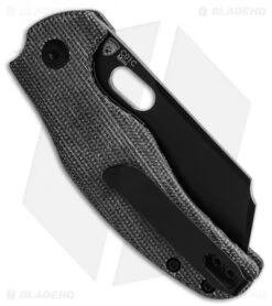 Kizer Mini Sheepdog C01C Liner Lock Black Canvas Micarta (2.6" Black 10V) -Kizer Store Kizer Mini Sheepdog C01C Liner Lock Black Canvas Micarta 2in 6cm Black BHQ 138627 td side 2