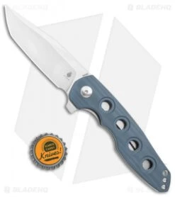 Kizer Nalu Boersma Z-82 Tanto Frame Lock Knife Gray G-10 (3.5" Satin) V4568 -Kizer Store Kizer Nalu Boersma Z 82 FL Gray G 10 Satin BHQ 121121 jr bottlecap
