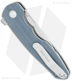 Kizer Nalu Boersma Z-82 Tanto Frame Lock Knife Gray G-10 (3.5" Satin) V4568 -Kizer Store Kizer Nalu Boersma Z 82 FL Gray G 10 Satin BHQ 121121 jr side