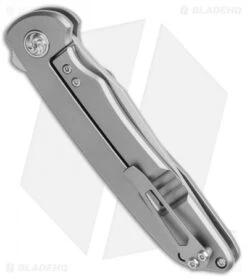 Kizer Nick Swan Matanzas Frame Lock Knife Ti/Micarta Tanto (3.5" Stonewash) -Kizer Store Kizer Nick Swan Matanzas Recurve FL Ti Micarta Ki4510A4 BHQ 114294 jr side