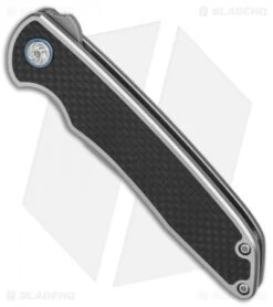 Kizer Nick Swan Matanzas Recurve Frame Lock Knife Ti/CF (3.4" BB) Ki4510A2 -Kizer Store Kizer Nick Swan Matanzas Recurve Ti CF SW BHQ 72109 er spine