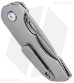 Kizer Nick Swan Microlith Liner Lock Flipper Knife Titanium (2.4" Bead Blast) -Kizer Store Kizer Nick Swan Microlith LL Ti BB Ki2533A1 BHQ 99552 jr side