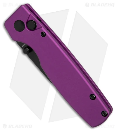 Kizer Vanguard Original Button Lock Knife Purple Aluminum (3" Black) 2 Kizer Vanguard Original Button Lock Knife Purple Aluminum (3" Black) - Image 2