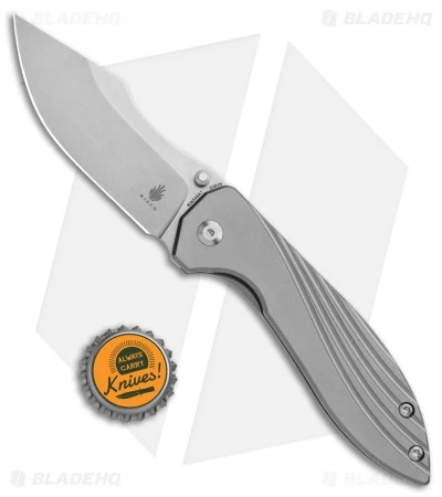 Kizer Pelican Mini Frame Lock Knife Titanium (3.37" Stonewash) Ki4548 4 Kizer Pelican Mini Frame Lock Knife Titanium (3.37" Stonewash) Ki4548 - Image 4
