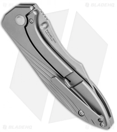 Kizer Pelican Mini Frame Lock Knife Titanium (3.37" Stonewash) Ki4548 3 Kizer Pelican Mini Frame Lock Knife Titanium (3.37" Stonewash) Ki4548 - Image 3