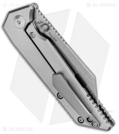 Kizer Pinkerton Fire Ant Frame Lock Knife Titanium (2.75" Stonewash) Ki2535A1 -Kizer Store Kizer Pinkerton Fire Ant FL Ti SW Ki2535A1 BHQ 100723 jr side