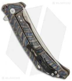 Kizer Pinkerton Nomad Flipper Knife Flamed Titanium (3.75" Satin) Ki4482A2 -Kizer Store Kizer Pinkerton Nomad flamed ti satin BHQ 68516 er side