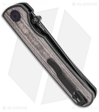 Kizer Rapids Liner Lock Knife Black G-10/Green Micarta (3.5" Black) 3 Kizer Rapids Liner Lock Knife Black G-10/Green Micarta (3.5" Black) - Image 3