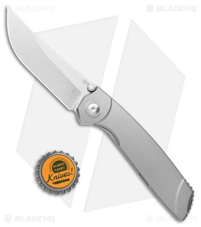 Kizer Shamshir Frame Lock Flipper Knife Contoured Titanium (3.24" Satin) Ki4517 4 Kizer Shamshir Frame Lock Flipper Knife Contoured Titanium (3.24" Satin) Ki4517 - Image 4