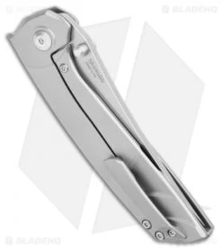 Kizer Shamshir Frame Lock Flipper Knife Contoured Titanium (3.24" Satin) Ki4517 6 Kizer Shamshir Frame Lock Flipper Knife Contoured Titanium (3.24" Satin) Ki4517 -Kizer Store Kizer Shamshir FL Contoured Ti Satin BHQ 106889 jr side