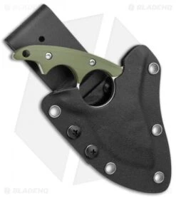 Kizer Shark Tooth Fixed Blade Knife Green G-10 (2.5" Satin) 1043N1 -Kizer Store Kizer Shark Tooth Fixed Blade OD Green Satin BHQ 135185 jr sheath