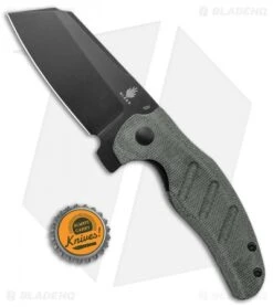 Kizer Vanguard Sheepdog Liner Lock Knife Black Micarta (3.25" Black 10V) -Kizer Store Kizer Sheepdog C01C Black Micarta Black V4488E87 jr bottlecap