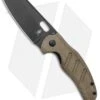 Kizer Vanguard Sheepdog Liner Lock Thumb Hole Knife Green Micarta (3.25" 10V)