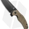 Kizer Vanguard Sheepdog Liner Lock Knife Green Micarta (3.25" Black 10V)