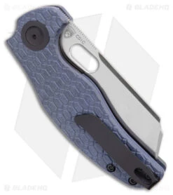 Kizer Sheepdog C01C Liner Lock Knife Blue Richlite (3.25" Satin) V4488C3 -Kizer Store Kizer Sheepdog C01C Liner Lock Knife Blue Richlite Satin V4488C3 BHQ 180085 kc side