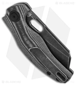 Kizer Mini Sheepdog C01 Slip Joint Black Micarta (2.6" Black SW) KI3488C6 -Kizer Store Kizer Sheepdog C01C Mini LL Black Micarta 2in Black SW BHQ 145863 td side