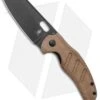 Kizer Vanguard Sheepdog Liner Lock Thumb Hole Natural Micarta (3.25" Black 10V)