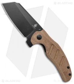 Kizer Vanguard Sheepdog Liner Lock Knife Natural Micarta (3.25" Black 10V)