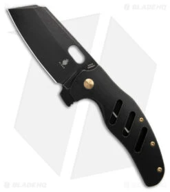 Kizer Sheepdog Frame Lock Knife Black Titanium (4" Black SW) Ki5488A1