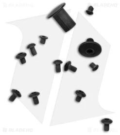 Kizer Sheepdog Frame Lock Knife Black Titanium (4" Black SW) Ki5488A1 -Kizer Store Kizer Sheepdog Frame Lock Knife Black Titanium 4in Black SW BHQ 180475 td screws