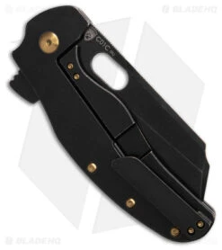 Kizer Sheepdog Frame Lock Knife Black Titanium (4" Black SW) Ki5488A1 -Kizer Store Kizer Sheepdog Frame Lock Knife Black Titanium 4in Black SW BHQ 180475 td side