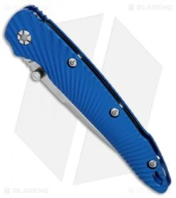 Kizer Sliver Sunburst Liner Lock Knife Blue T6 (3.5" Stonewash) Ki4419A2 -Kizer Store Kizer Sliver Sunburst Blue T6 SW BHQ 84443 er spine