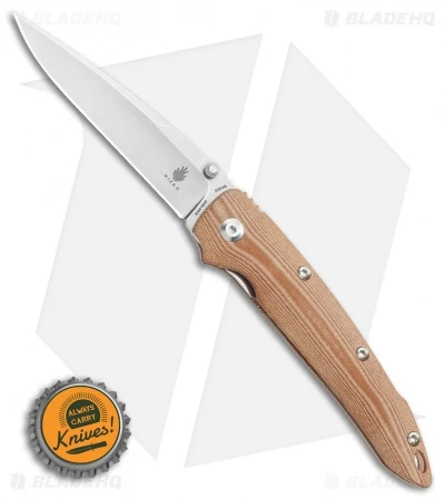 Kizer Sliver Sunburst Liner Lock Knife Natural Micarta (3.5" Stonewash) Ki4419A5 4 Kizer Sliver Sunburst Liner Lock Knife Natural Micarta (3.5" Stonewash) Ki4419A5 - Image 4