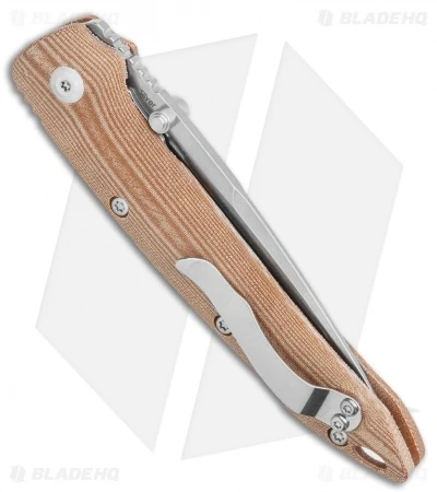 Kizer Sliver Sunburst Liner Lock Knife Natural Micarta (3.5" Stonewash) Ki4419A5 3 Kizer Sliver Sunburst Liner Lock Knife Natural Micarta (3.5" Stonewash) Ki4419A5 - Image 3