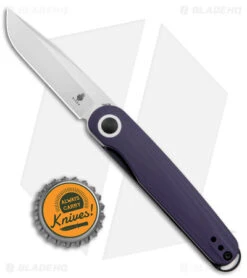 Kizer Azo Squidward Liner Lock Knife Purple G-10 (2.75" Satin) V3604C1 -Kizer Store Kizer Squidward Azo Purple G 10 Satin BHQ 144097 jr bottlecap