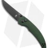 Kizer Swaggs Chili Pepper Button Lock Knife Green Aluminum (3" Satin 3V)