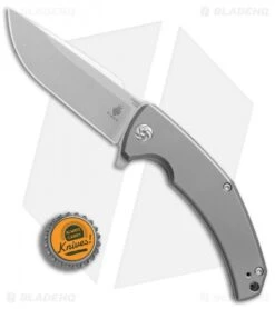 Kizer TK Knives MjÃ¶lnir Frame Lock Knife (3.75" Stonewash) Ki4494 -Kizer Store Kizer TK Knives Mjolnir satin BHQ 52416 er bottlecap