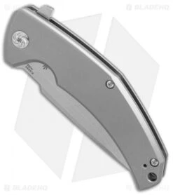 Kizer TK Knives MjÃ¶lnir Frame Lock Knife (3.75" Stonewash) Ki4494 -Kizer Store Kizer TK Knives Mjolnir satin BHQ 52416 er spine