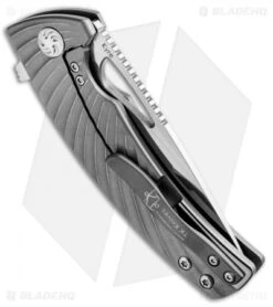 Kizer TK Knives Kyre Flipper Knife Titanium (3.5" Satin) Ki4484A1 -Kizer Store Kizer TK Kyle Ti Ki4484A1 BHQ 34540 jr side 2