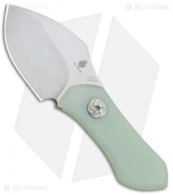 Kizer Thumbper Short Fixed Blade Neck Knife Natural G-10 (2" Stonewash) 1013