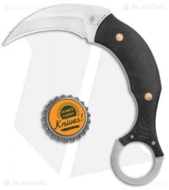 Kizer Tiger Claw Karambit Fixed Blade Knife Black G-10 (1.4" SW) 1041 -Kizer Store Kizer Tiger Claw Karambit Black G 10 SW BHQ 121109 jr bottlecap