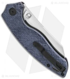 Kizer Azo Towser K Liner Lock Knife Blue Richlite (3.5" Satin) -Kizer Store Kizer Towser K V4593C1 BHQ 137141 td side