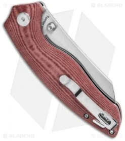 Kizer Azo Towser K Liner Lock Knife Red Richlite (3.5" Satin) -Kizer Store Kizer Towser K V4593C2 BHQ 137142 td side