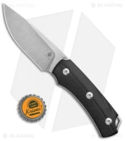 Kizer Uli Hennicke T-II Fixed Blade Knife Black G-10 (3.7" Stonewash) Ki1021A1 7 Kizer Uli Hennicke T-II Fixed Blade Knife Black G-10 (3.7" Stonewash) Ki1021A1 -Kizer Store Kizer Uli Hennike T II Black G 10 SW Ki1021A1 BHQ 52398 jr bottlecap