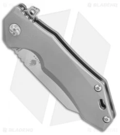 Kizer Uprising Wharncliffe Frame Lock Knife Titanium (3.6" Satin) Ki4491A2 -Kizer Store Kizer Uprising Wharncliffe ti satin Ki4491A2 BHQ 52447 er spine