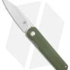 Kizer Vanguard Feist Front Flipper Knife Green G-10 (2.8" Stonewash) - BD1N