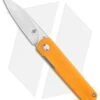 Kizer Vanguard Feist Front Flipper Translucent Orange G-10 (2.8" Stonewash BD1N)