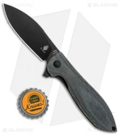 Kizer Vanguard Azo Infinity Liner Lock Knife Black Micarta (3" Black) V3579 -Kizer Store Kizer Vanguard Azo Infinity LL Black Micarta Black V3579N1 BHQ 121139 jr bottlecap