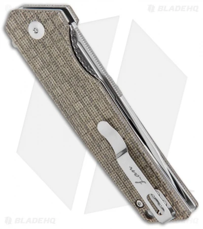 Kizer Vanguard Azo/Rey Lan Liner Lock Knife Green Micarta (3.4" Satin) V4577N2 3 Kizer Vanguard Azo/Rey Lan Liner Lock Knife Green Micarta (3.4" Satin) V4577N2 - Image 3